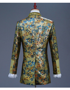 <span class=keywords><strong>Traje</strong></span> de Príncipe Europeo para <span class=keywords><strong>Hombre</strong></span>, <span class=keywords><strong>Traje</strong></span> de Corte Renacentista Vintage de 3 Piezas, Actuación Escénica, Elegante Vestido Noble con Estampado Floral - Product Image 5