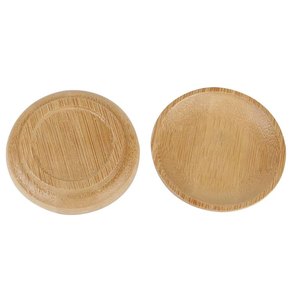 Piattini Rotondi in Bambù, <span class=keywords><strong>Design</strong></span> Moderno e Semplice, Ciotole per Salse, Snack, Dessert e Sottobicchieri - Product Image 5