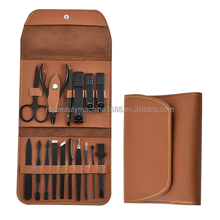 Factory Price PU leather Nail Clipper Case Personal Care Tool Cover Manicure Pedicure Set Bag