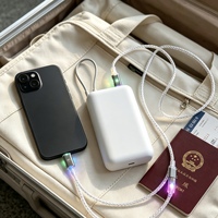 Kabel USB C ke C Serat Karbon Paduan Seng 100W Berlapis Perak Anti-Lentur 10000 Kali Lipat PD Pengisian Cepat Warna-warni