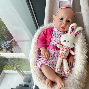 Muñeca de bebé <span class=keywords><strong>Reborn</strong></span> realista de 20 pulgadas, pintura 3D con venas visibles, muñeca de moda de silicona sólida suave para niñas, similar a un bebé <span class=keywords><strong>Real</strong></span> - Product Image 3