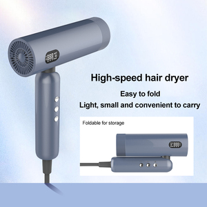 Sèche-cheveux 110-220 volts, populaire, OEM, portable, moteur BLDC ionique, mini sèche-cheveux pliable à grande vitesse pour enfants, femmes et voyages - Product Image 4
