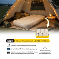 Lit d'air Premium Active Era avec pompe électrique intégrée, revêtement en PVC, dessus floqué, matelas pour le camping, les invités, la maison, l'extérieur et les voyages