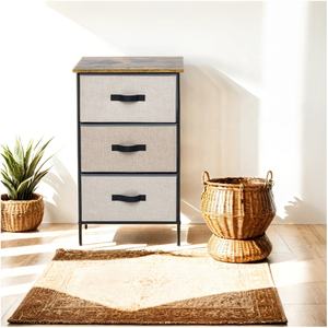 Cassettone in tessuto per cassettone in tessuto con pannello laterale in metallo - Product Image 4