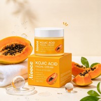 Crème pour le visage à l'acide kojique 50g avec extrait de papaye, en stock, étiquette personnalisée OEM ODM