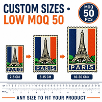 Patch brodé Tour Eiffel Paris, souvenir de voyage pour les amateurs de voyages, France, pour chapeau, sac à dos, veste, chemise