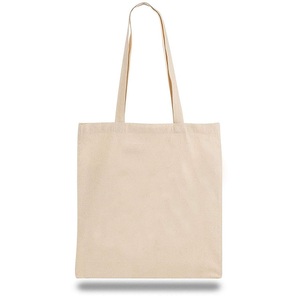 กระเป๋าหิ้วผ้าฝ้ายออร์แกนิก100% ขนาดเล็กธรรมดาพิมพ์โลโก้ตามสั่ง - Product Image 5