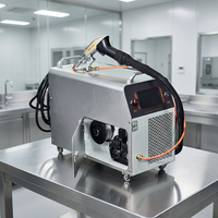 Machine de soudage à fibre optique portable mini - Nouveau modèle facile à utiliser, refroidi par air, mode pulsé pour tôles et matériaux de construction