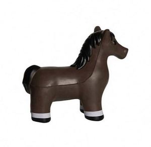 Jouet en peluche personnalisé avec logo promotionnel, modèle de cheval, balle anti-stress en PU à presser - Product Image 1