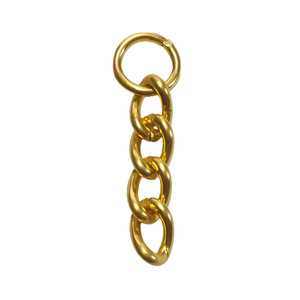 Chaîne à quatre maillons en fer plaqué or pour la fabrication de bijoux, accessoires de bricolage, chaîne de connexion avec boucles ouvertes aux deux extrémités - Product Image 1
