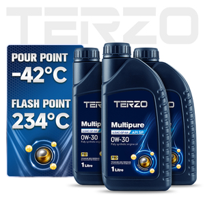TERZO MULTIPURE 0W30 Lubrifiant moteur automobile PAO Entièrement synthétique API SP ILSAC GF 6A pour voitures turbocompressées - Product Image 4