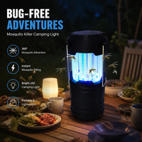 Veilleuse de camping extensible à LED d'extérieur portable avec lampe anti-moustique Tueurs de moustiques électriques