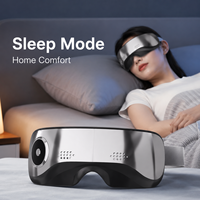 Masseur oculaire chauffant avec musique Bluetooth, logo personnalisé, masque oculaire chauffant rechargeable pour la relaxation et le massage des yeux