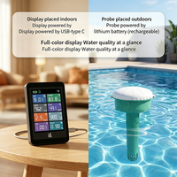 Moniteur de qualité de l'eau intelligent sans fil 8-en-1 amélioré 2026 – Testeur de pH, TDS, EC, ORP, sel, chlore et température pour piscine, spa, bain à remous, bassin à poissons