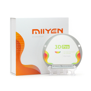 MIIYEN 3D Pro materiali di consumo dentali multistrato <span class=keywords><strong>Zirconia</strong></span> prodotti 98 95*10-30mm <span class=keywords><strong>Zirconia</strong></span> blocco ceramico per macchina sistema CAD CAM - Product Image 4