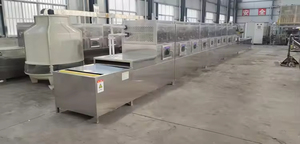 Secador de correa de microondas de túnel continuo Industrial, equipo de secado Popular para pollo, Ganso, carne para secado de flores de codorniz - Product Image 5