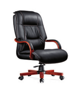 Silla de cuero de oficina tradicional ergonómica ejecutiva Material de cuero sintético duradero para reuniones y asientos de invitados - Product Image 4