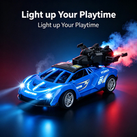 LK Toys Voiture de course télécommandée 5 canaux 27 MHz en alliage 1:18 avec double pulvérisation et éclairage – Le cadeau idéal pour les enfants