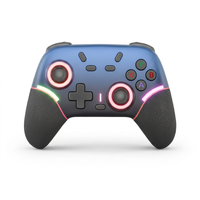 Manette sans fil X9 RGB compatible avec Nintendo Switch, Switch 2, PC, Android, iOS, Bluetooth 2.4G, manette de jeu avec boutons arrière