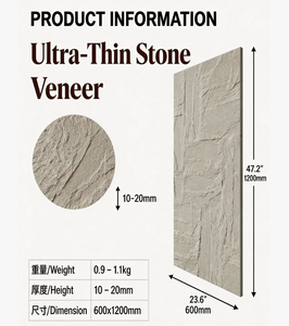 Revestimiento de Piedra de PU Ultrafino, Resistente a la Humedad y al Moho, Fácil de Limpiar, <span class=keywords><strong>para</strong></span> Paneles de Pared Interiores de Casas Tropicales - Product Image 2