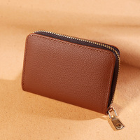 Dompet kecil grosir murah tempat kartu modis dompet saku uang Mini dompet Logo kustom untuk wanita