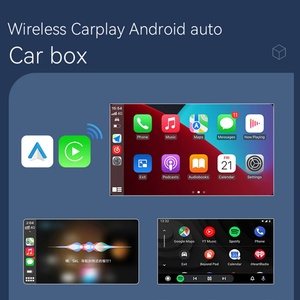 New LED 2 in 1 Apple Carplay Android Auto <b>Adapter</b> AI Box Car Machine Interconnection Wired <b>to</b> Wireless Box <b>Plug</b> and Play Dongle - Product Image 6