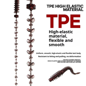 6.5cm 1.1g Lure Bait TPE Floating Anti-thread Needle Tail Soft Bait Surface System <strong>Black</strong> Pit Perch Snakehead Bait - Product Image 5