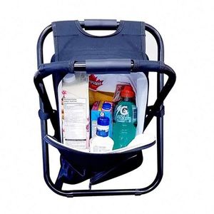 Mochila nevera con aislamiento BSCI, bolsa de picnic, silla de playa plegable con bolsa nevera para pesca 2 en 1 - Product Image 4