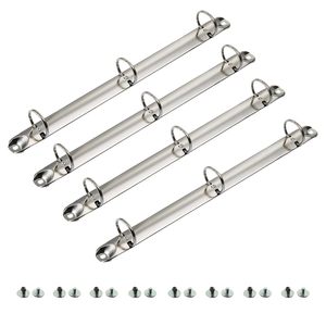 Mekanisme Binder logam dengan <span class=keywords><strong>4</strong></span> cincin 292MM, pengikat File untuk kalender buku Album <span class=keywords><strong>Notebook</strong></span> & Aksesori File perak logam - Product Image 1