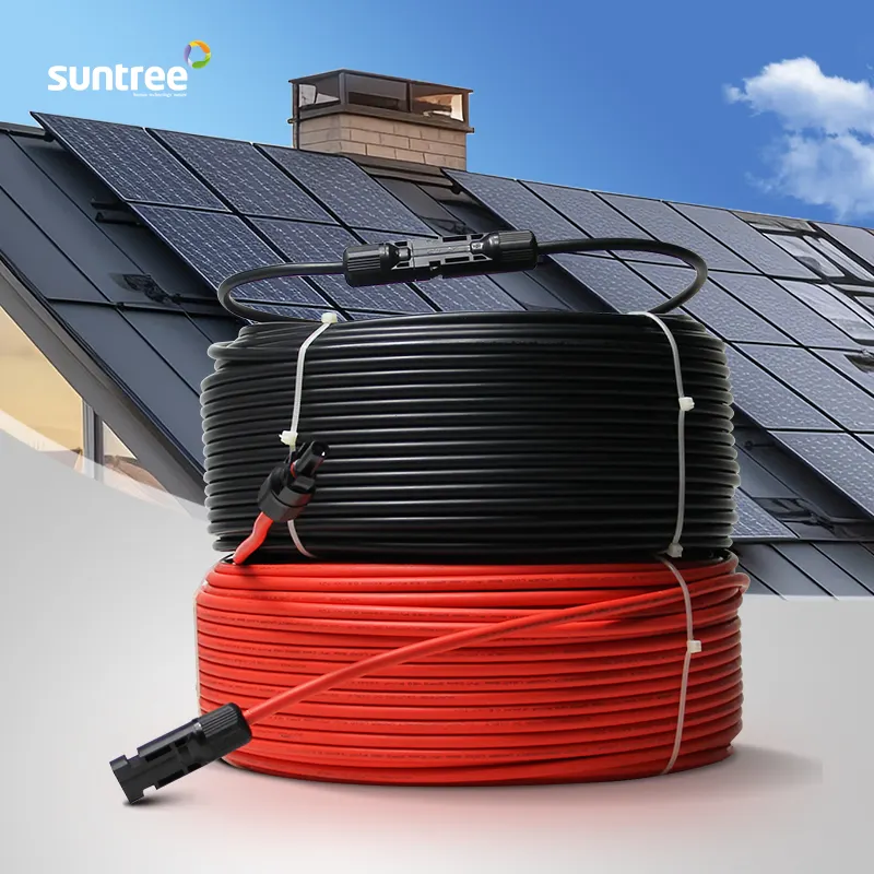 Suntree 1,5/2/4/6/10 мм2 dc pv проводник солнечной батареи кабель провод с tuv ce pv провод для солнечной панели