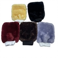 Gants de lavage de voiture en imitation laine, serviettes en peluche, éponges en forme de patte d'ours pour le lavage et le cirage, fournitures de nettoyage intérieur de voiture, fabriqués en Chine
