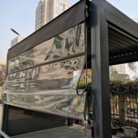Volet roulant électrique extérieur moderne en PVC transparent, étanche et résistant au vent, directement de l'usine