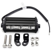 Barra de Luz LED de 9W para Moto/Auto, 4 Pulgadas, Foco de Trabajo de Una Sola Fila, Mini Lámpara LED para Camioneta, Motocicleta, Bicicleta, 4X4, Todoterreno, 12V 24V