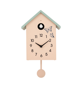 Pendulum Swing Bird Cuckoo <b>Clock</b> Plastic <b>Clock</b> Pendulum Wall <b>Clock</b> chime with <b>led</b> light - Product Image 1