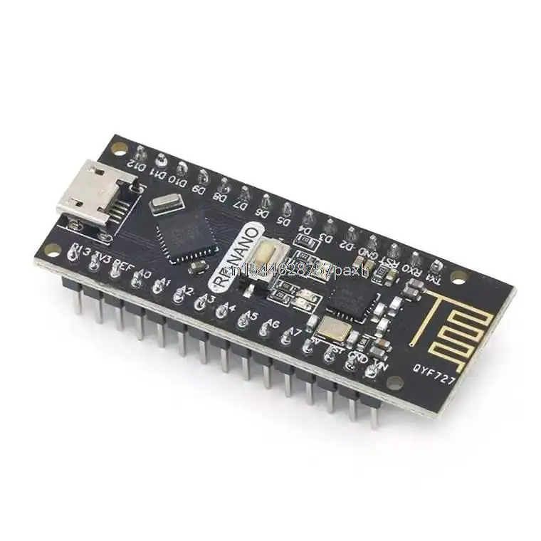 RF-Nano for Arduino Nano V3.0, Micro USB Nano Board ATmega328P QFN32 5V 16M CH340, Integrate NRF24l01+2.4G wireless