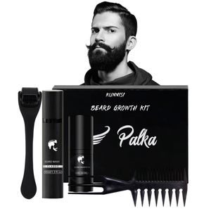 Kit de croissance de <span class=keywords><strong>barbe</strong></span> de marque propre avec huiles végétales à base de plantes et rouleau à <span class=keywords><strong>barbe</strong></span> à la vitamine C pour stimuler la peau et accélérer la croissance - Product Image 2