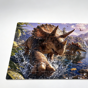 Puzzle d'aventure dinosaure en mousse EVA souple, non toxique et imperméable, 108 pièces, pour l'apprentissage et le jeu parent-enfant - Product Image 4