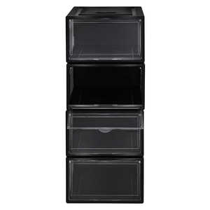 Wendy Set 4 Organizadores Plegables Premium Negros para Zapatillas, Estante Funcional de Plástico para Zapatos para Puerta de Baño o Armario Individual - Product Image 5