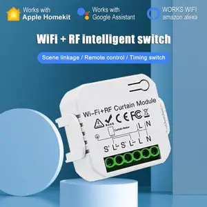 Wifi Rf Curtain Switch Tuya Smart Life Roller Shutter Module 433mhz Transmitter Remote Control Window Blinds Alexa Google Home