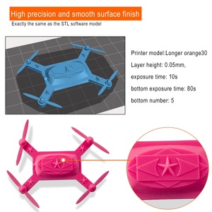 Eryone ROHS และ SDS ได้รับการรับรอง3D การพิมพ์ UV Resin กลิ่นต่ำสุด <span class=keywords><strong>OMG</strong></span> 3D เครื่องพิมพ์ LCD UV 405nm เรซิ่น500กรัมสีม่วงแดง - Product Image 3
