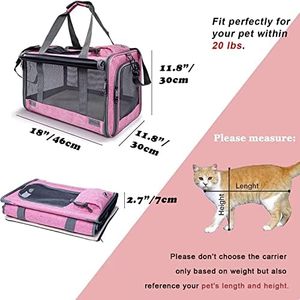 Cats Pet Carrier Soft-Sided Travel Carrier Privacy Protection for Puppy <b>Dog</b> Special Purpose Bags Cases - Product Image 2