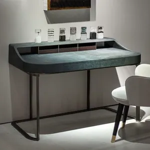 luxury modern design furniture makeup table dressers dressing table for bedroom, wooden mirrored jewelry cabinet