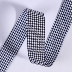 <b>Wired</b> Edge Checkered <b>Ribbon</b> Sturdy Lattice <b>Ribbon</b> For Wreath Making Chair Sash Wedding Decor - Product Image 4