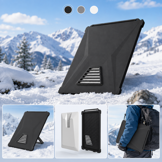 Newest Starlink Mini Silicone Case With Handle Weather Resistant Starlink Protector Ventilated Starlink V5 Dish Protective Case