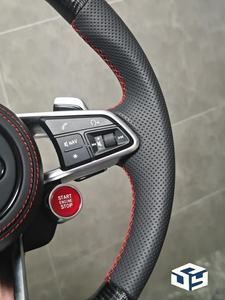 Volante de Fibra de Carbono Forjado para Audi A4 B9 A5 A3 S4 S5 RS4 RS5 2017 2018 2019 2020 2021 <span class=keywords><strong>2022</strong></span> - Product Image 3