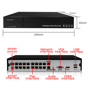 Enregistreur vidéo intelligent CR-NVR16 H.265 16CH HDMI, 2 ports USB, P2P NVR, plusieurs ports DDNS, enregistreur vidéo numérique intelligent PoE IVR - Product Image 4