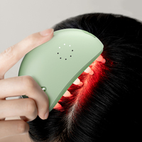Peigne chauffant électrique en jade pour massage du cuir chevelu, lumière rouge, soin des cheveux, relaxation, bien-être, usage domestique, salon de beauté, vente au détail, usage quotidien, vente en gros B2B
