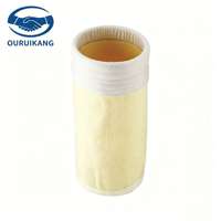 Sac filtrant anti-poussière en polyimide OuRuiKang P84, personnalisable, ignifuge intrinsèque, résistant aux températures continues de 240°C pour fumées chaudes