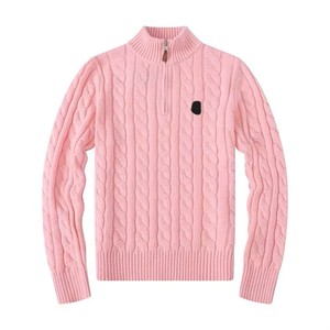 Maglione Invernale da Uomo alla Moda con Mezza Zip in <span class=keywords><strong>Cotone</strong></span>, Nuovo Top Lavorato a Maglia con Logo Frontale - Product Image 6