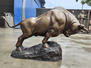 カスタムメイド等身大ブロンズ雄牛像闘牛彫刻宗教用JZブランドモデルJZ-B-Y-212 - Product Image 3